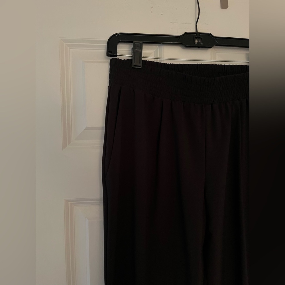 Wayf Black Track Pants with Elastic Cuffs and Tapered Fit - Picture 4 of 6